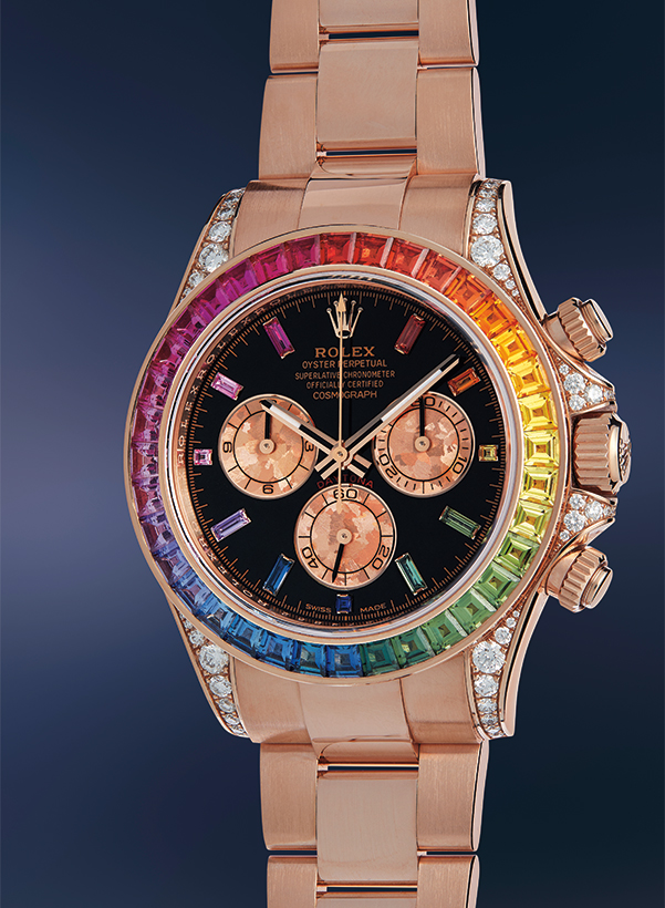 オークションの世界を賑わす、ロレックスの希少な宝石入りモデルとは