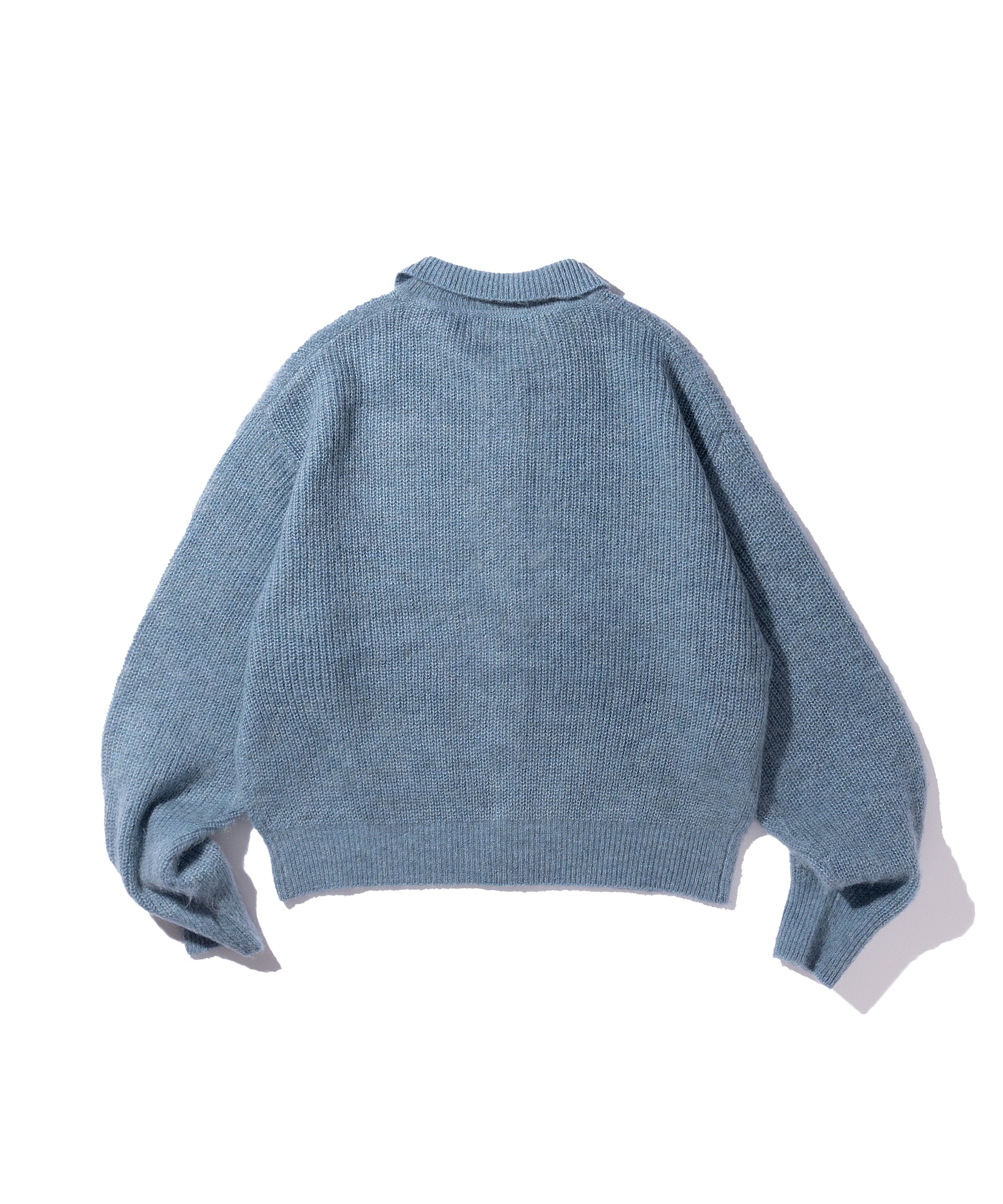 MOHAIR KNIT POLO SHIRT – GOAT ESSENCE