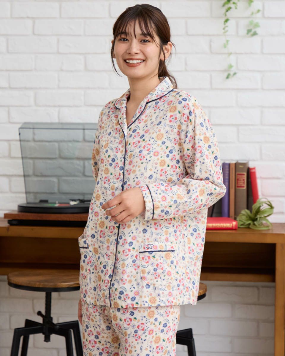 Home Wear花柄テーラードパジャマ | ゴールデンベアストア