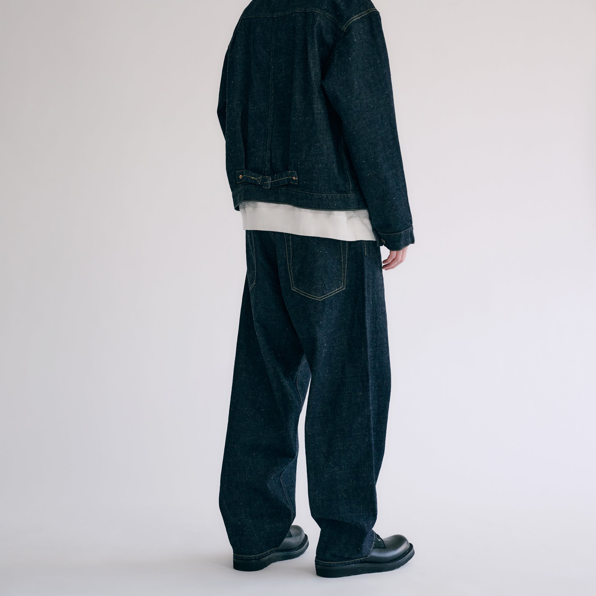 GL42407A / RECYCLED WASTE SUVIN COTTON YARN 11.5oz. DENIM 5POCKET