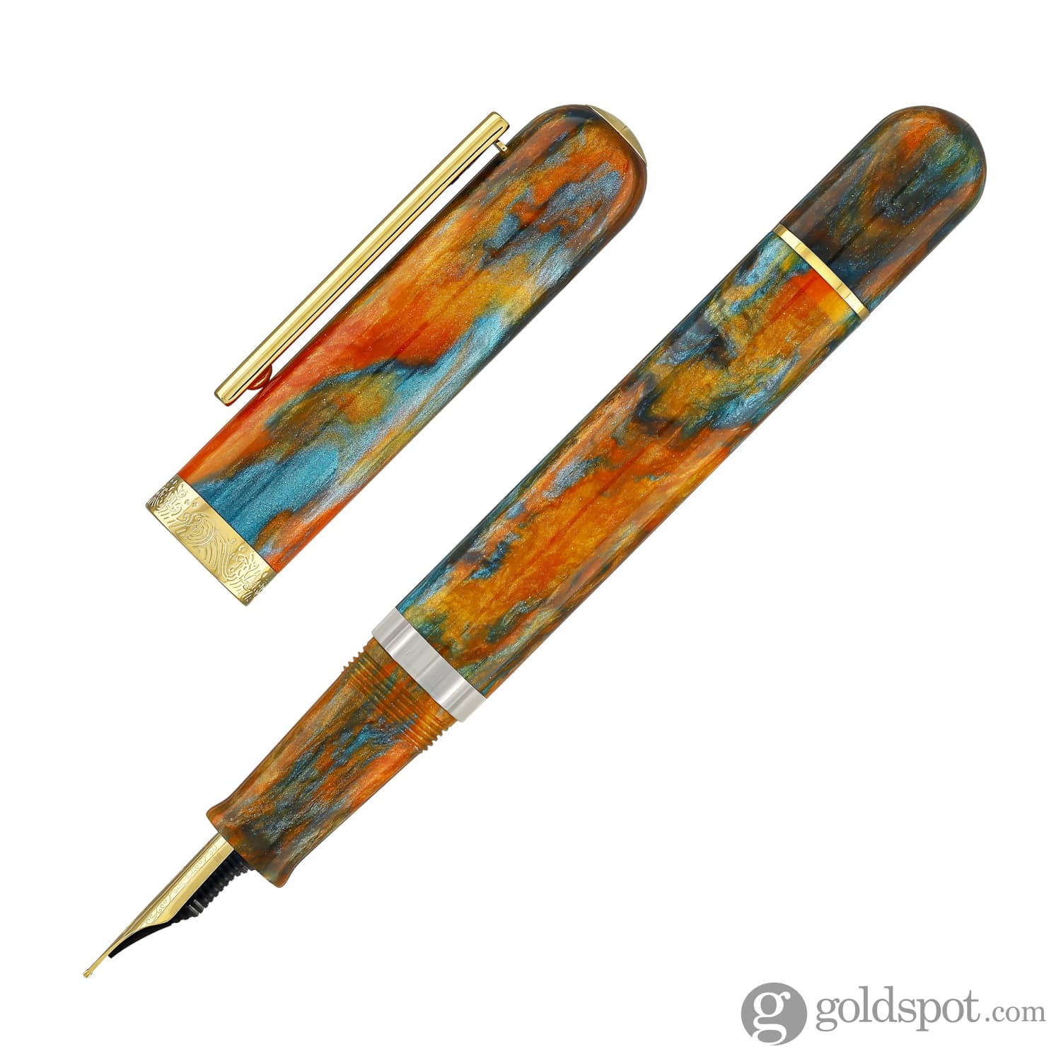 Nahvalur Nautilus Voyage Fountain Pen in Summer - Goldspot Pens