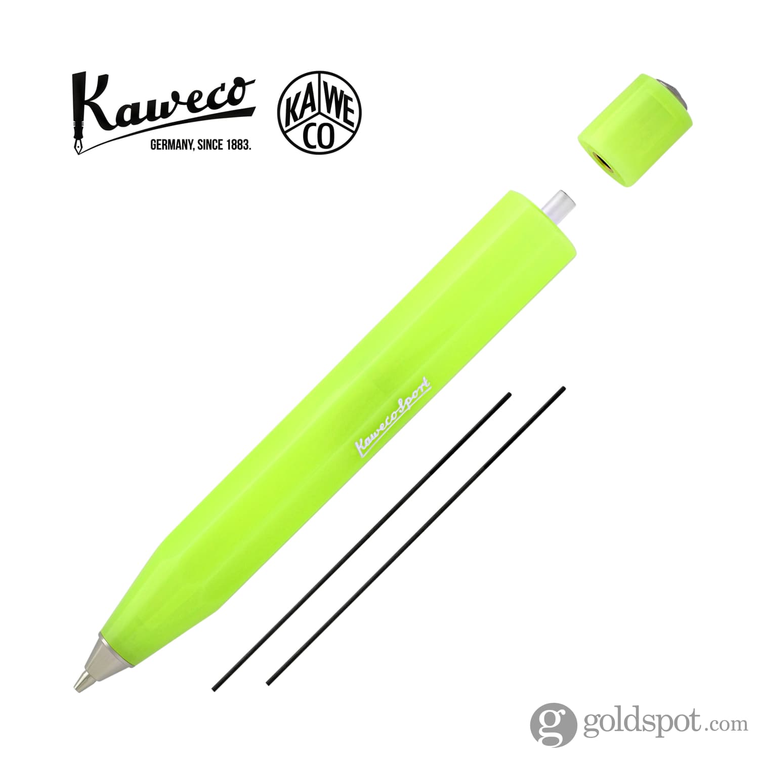 Kaweco Frosted Sport Mechanical Pencil in Lime - 0.7mm - Goldspot Pens