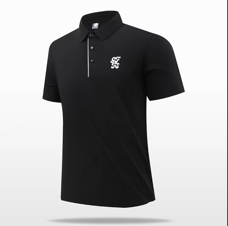 ゴルフフリークス】Snap button logo polo shirts(スナップボタンロゴ