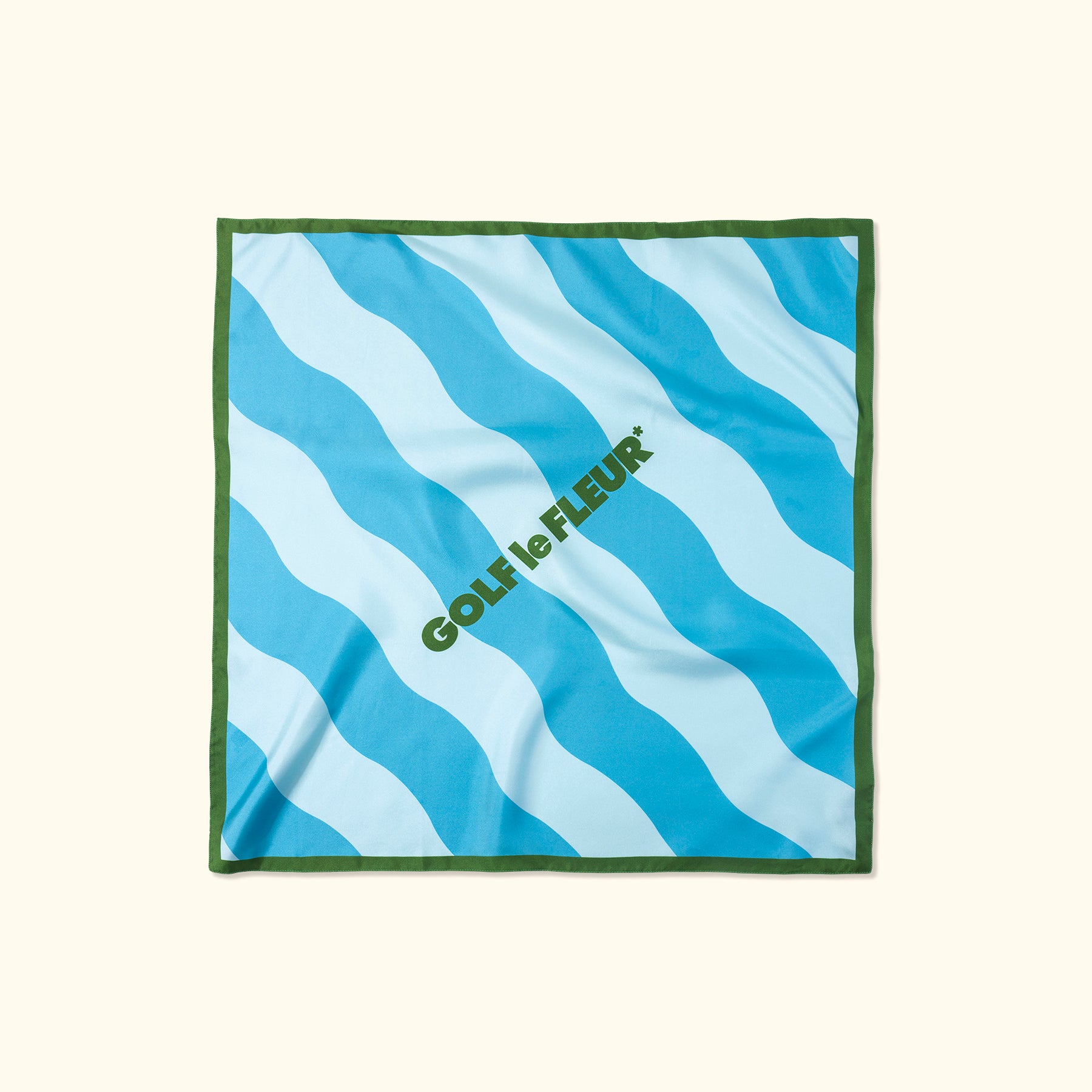 Wavy Stripe Silk Scarf Blue – GOLF le FLEUR*