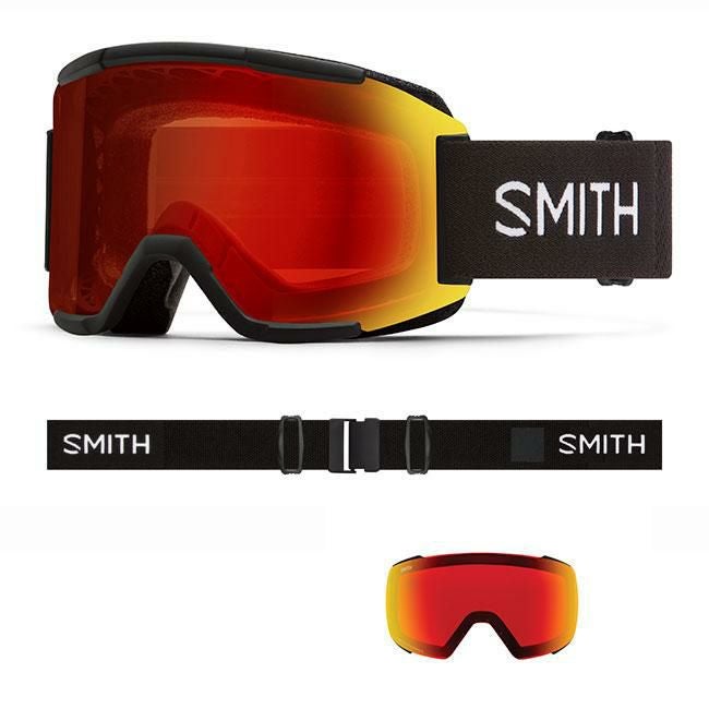 SMITH スミス ゴーグル SQUAD / BLACK / CP PRO PHOTOCHROMIC RED 25