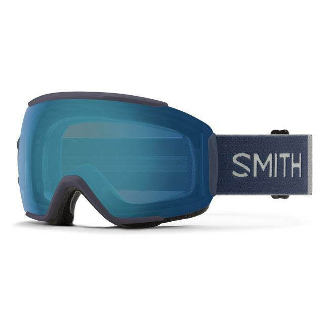 SMITH ゴーグル 青色ミラーレンズ 収納袋付き スミス(SMITH) スキー