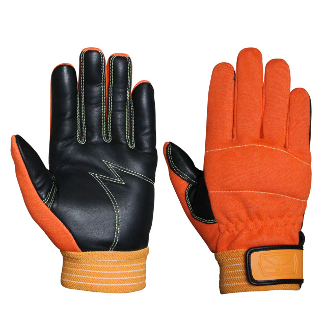 ガードレスキュー 手のひら革 オレンジ - ユアサグローブネットショップ