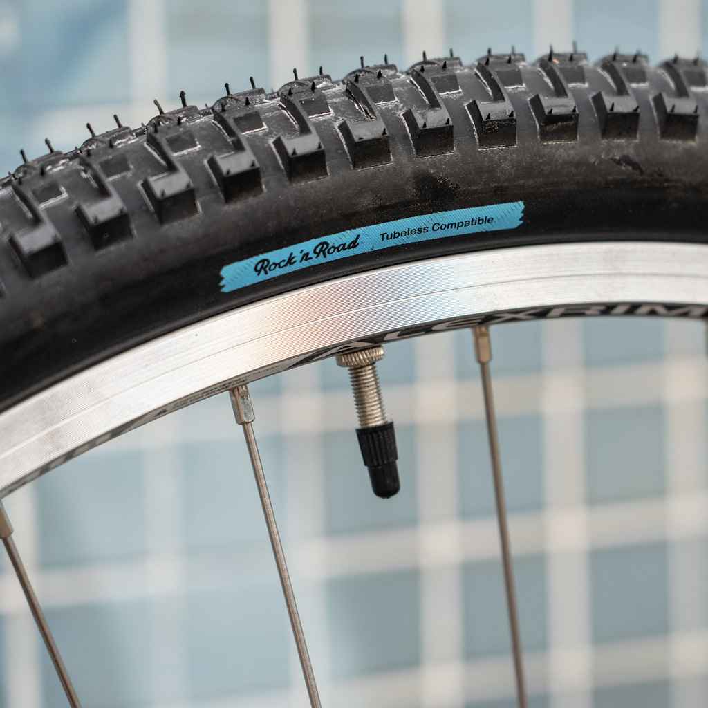 BRUCE GORDON* rock n' road 650×48b tire (black/gumwall) - BLUE LUG
