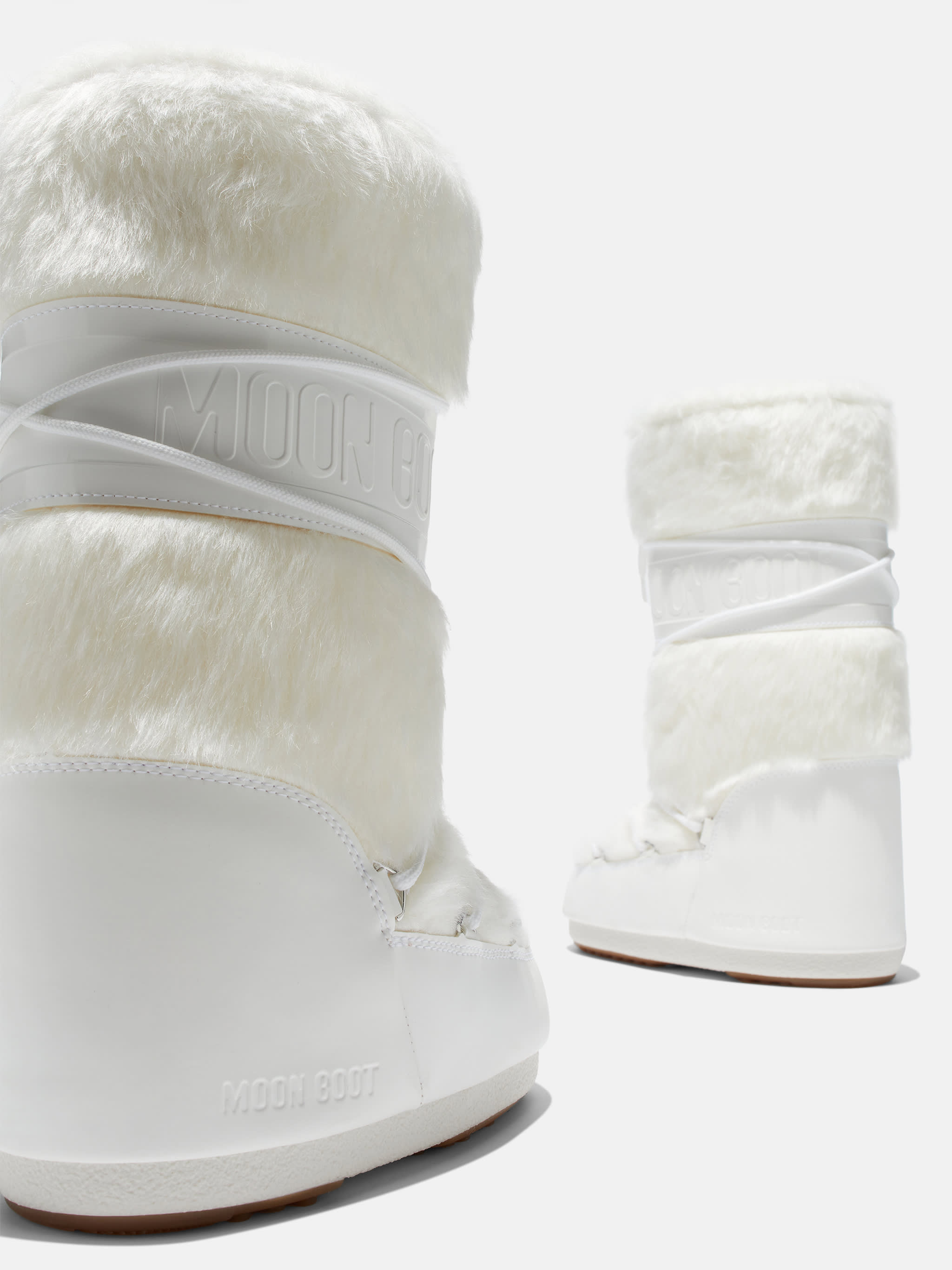 MOON BOOT スキー用ブーツ 女性用 ホワイト/ブラック MOON BOOT スキー