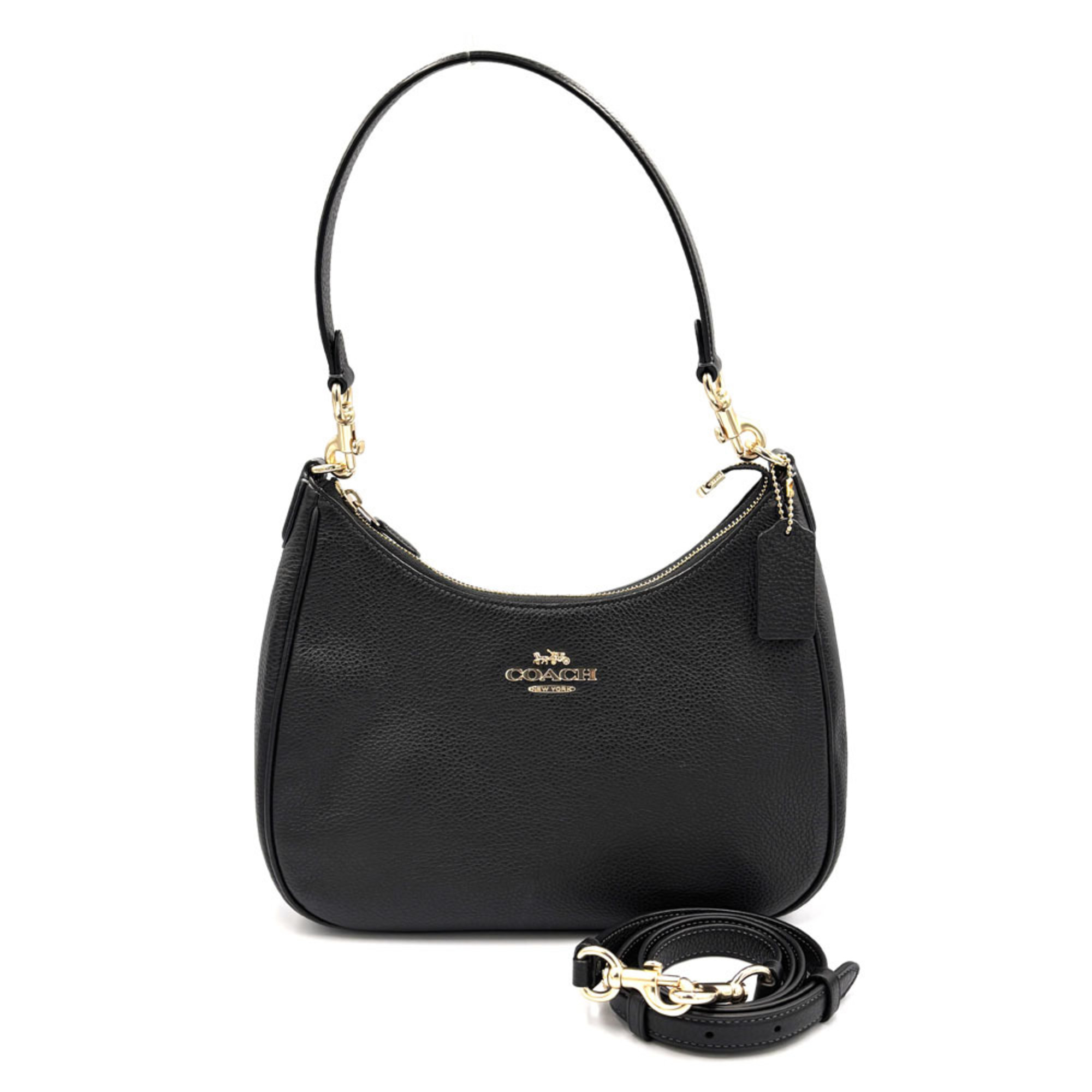 Coach COACH Teri Hobo 2Way Shoulder Bag CJ517 Black Leather