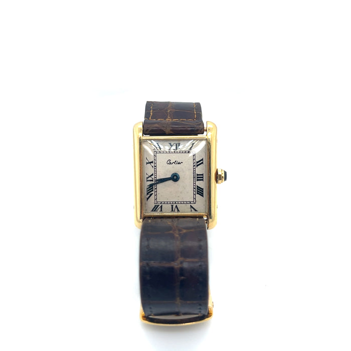 1998 Cartier France Large Tank Louis Reference 50817 18kt Yellow