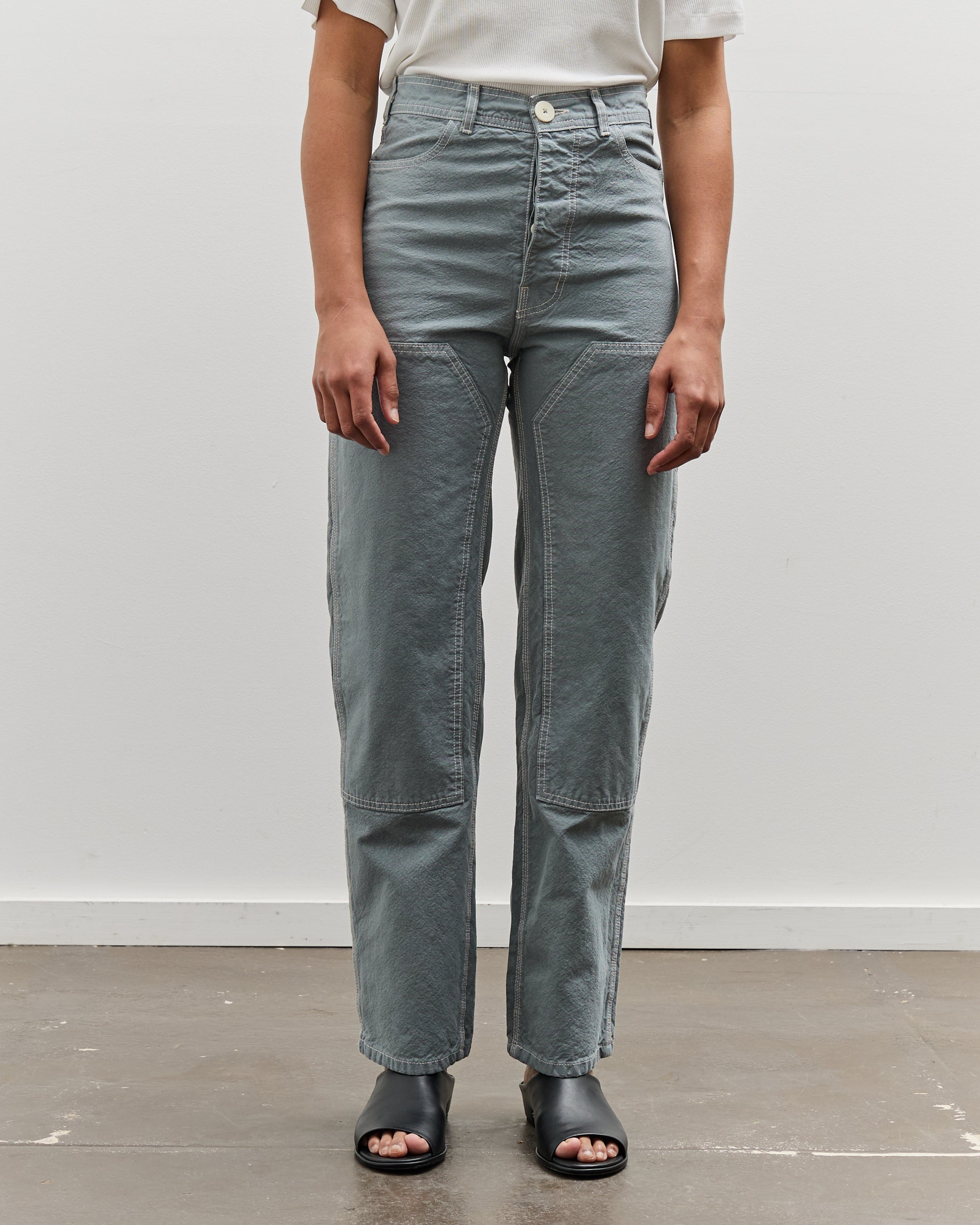 Jesse Kamm Patchfront Handy Pant, Shark w/ Natural Stitch – Glasswing