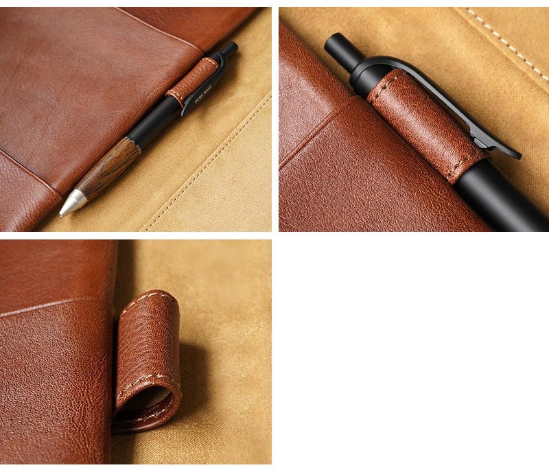 iPad & B5サイズ ノートホルダー】イタリアンレザー ノートカバー
