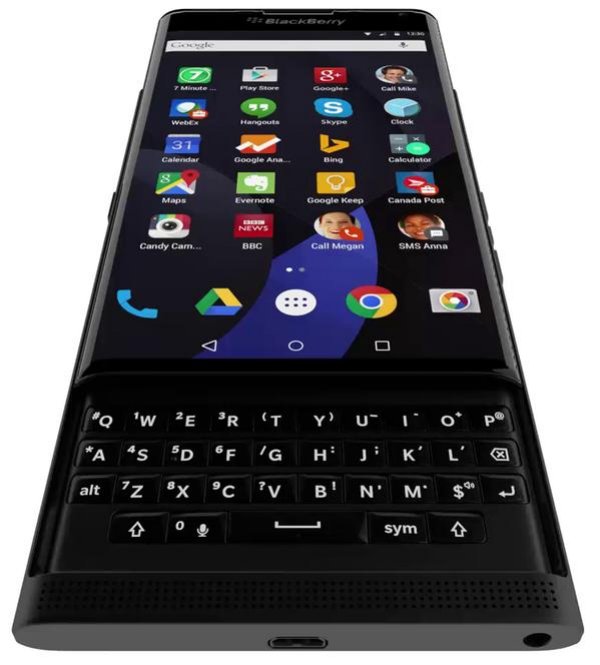 BlackBerry (ブラックベリー)、格納可能なスライド式の物理キーボード