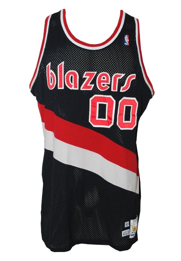 1989-90 Kevin Duckworth Portland Trailblazers Game-Used Road
