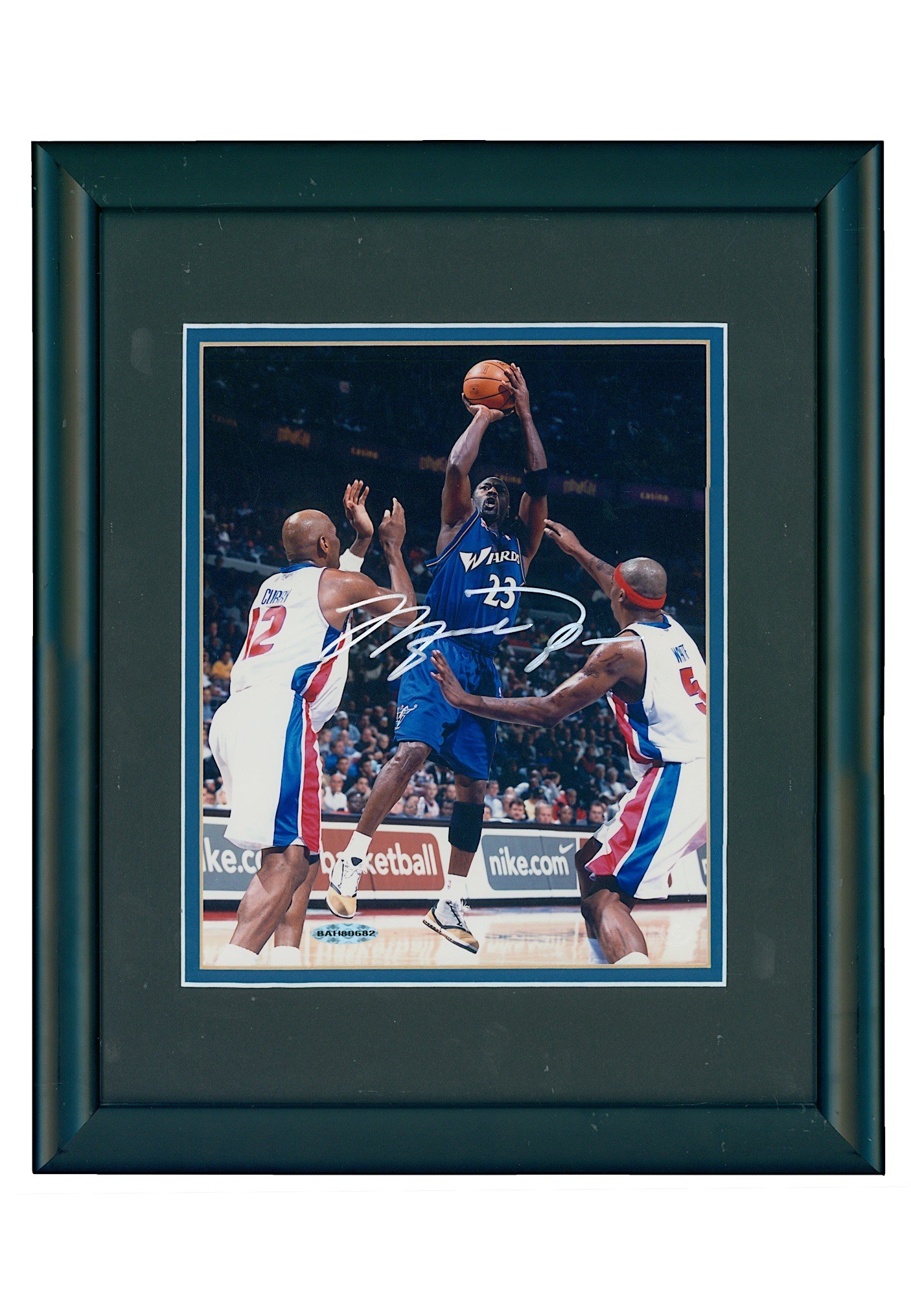 Michael Jordan Signed Washington Wizards 8x10 Photo - Grey Flannel