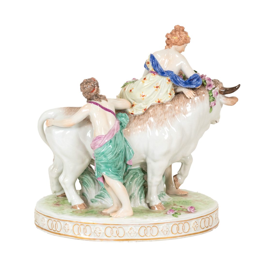 MEISSEN “Europa and the Bull” Hand Painted Porcelain Figurine