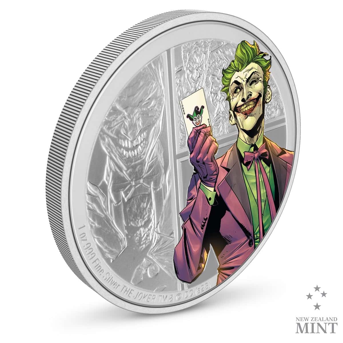 2023 Niue DC Villains The Joker 1oz Silver Colorized Proof Coin