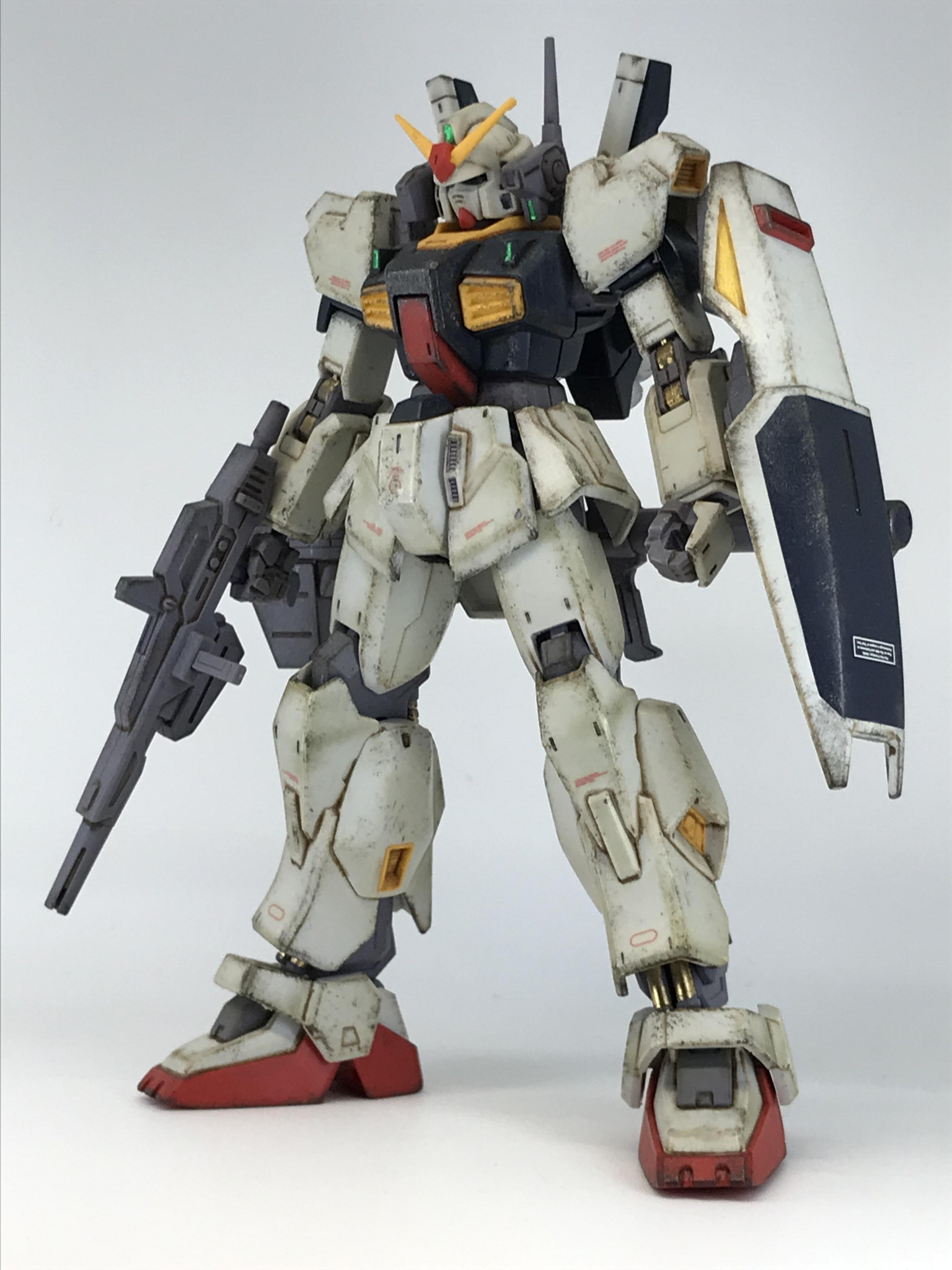 HG ガンダムmk-2 無塗装お手軽ウェザリング｜tamamaさんのガンプラ作品