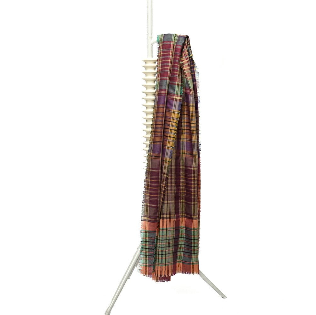SALE｜ETRO エトロ / カシミヤシルク チェック柄ストール / メンズ
