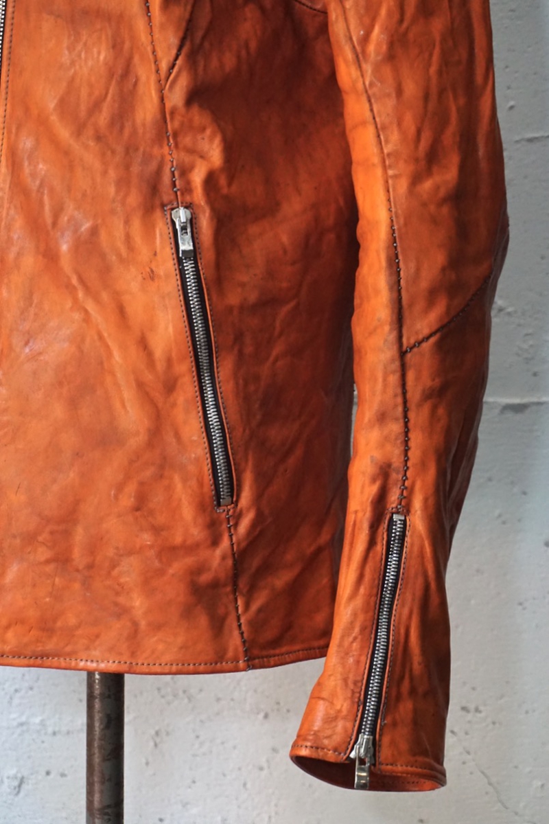 12311-41487. HORSE LEATHER NO COLLAR ZIP/F MOTO #2 LINED JB-4. 54N