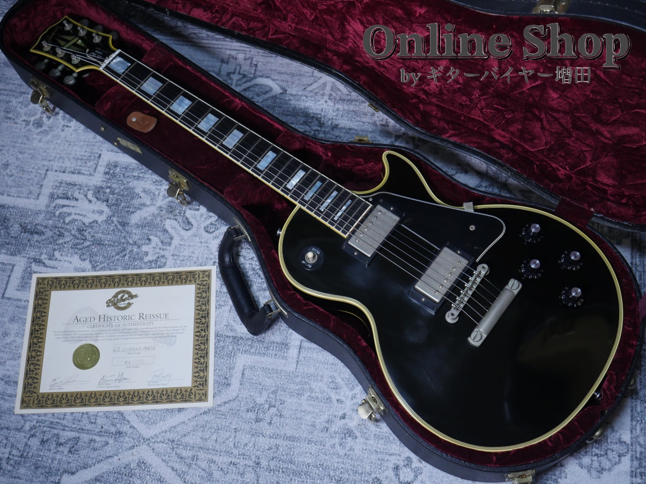 USED 2001 Gibson Custom Shop 1968 Les Paul Custom Aged Hardware
