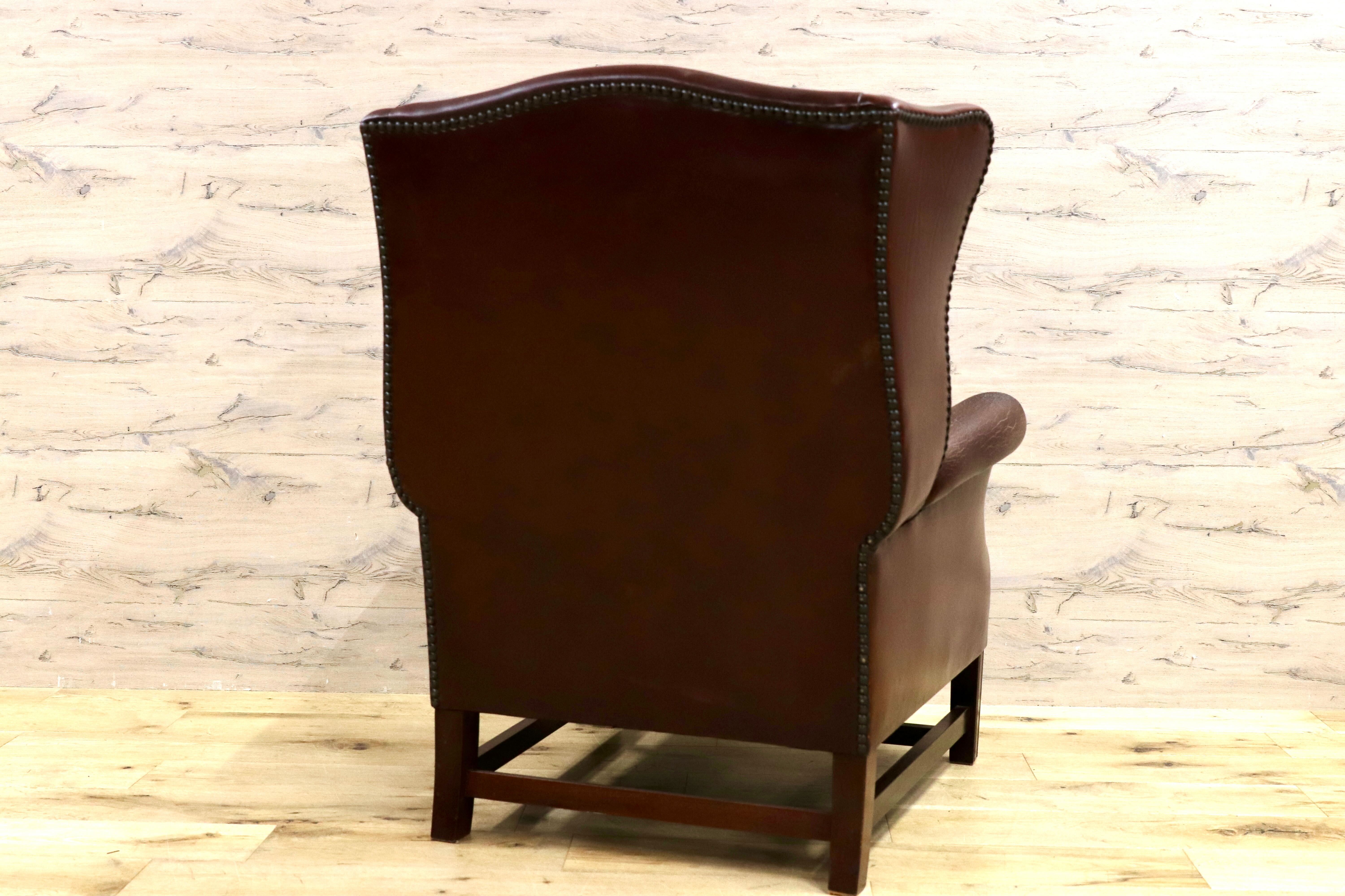 GMHK525○西洋 英国 ヴィンテージ ヴィクトリアン ウイングバック