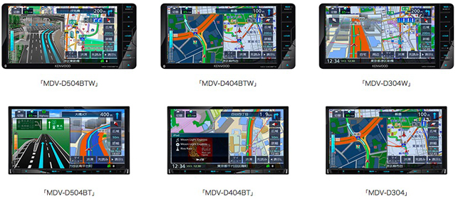AVナビゲーションシステム 彩速ナビゲーション 「MDV-D504BTW/D504BT