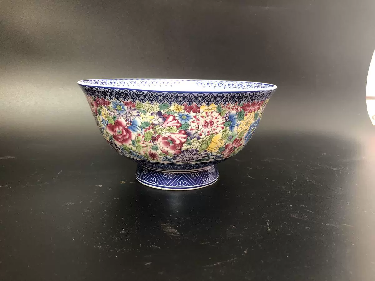中国古美術品 清の時代 粉彩海水雲龍文中皿 本物保証 24cm 中国古美術