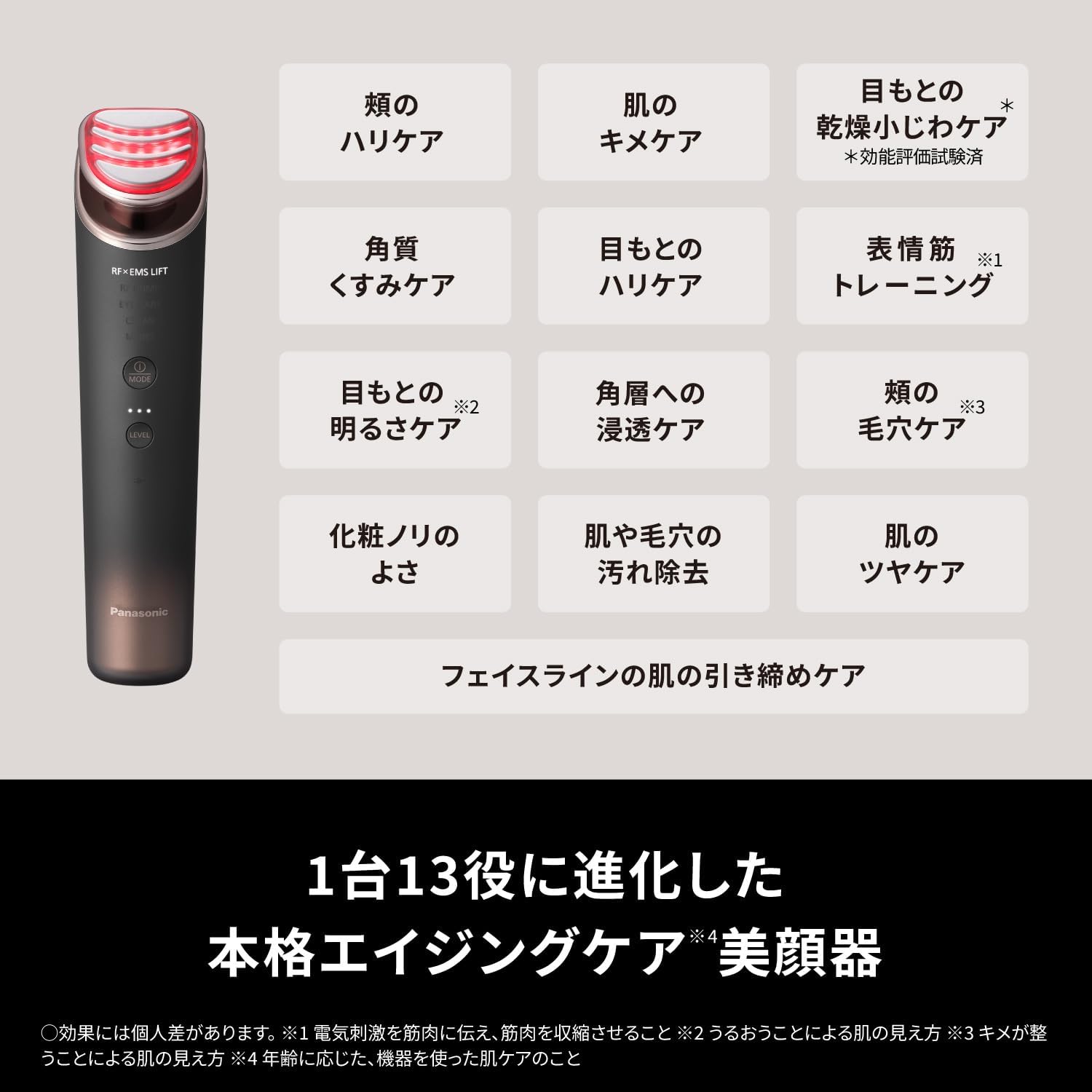 月額11,800円レンタルプラン：パナソニック 美顔器 エイジングケア