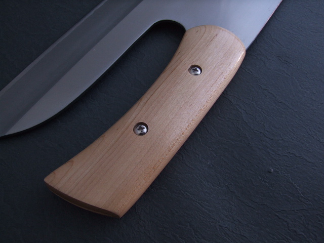 左利き用 鳳皇琳 本鍛造 蕎麦包丁 300mm 330mm 高級炭素鋼 楓柄 - 川口