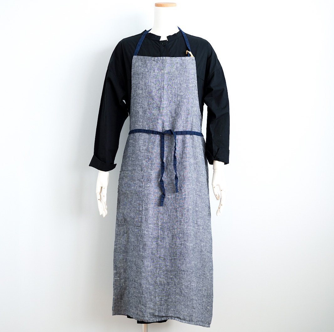 Lino e Lina（リーノ・エ・リーナ） リネンフルエプロン マノン