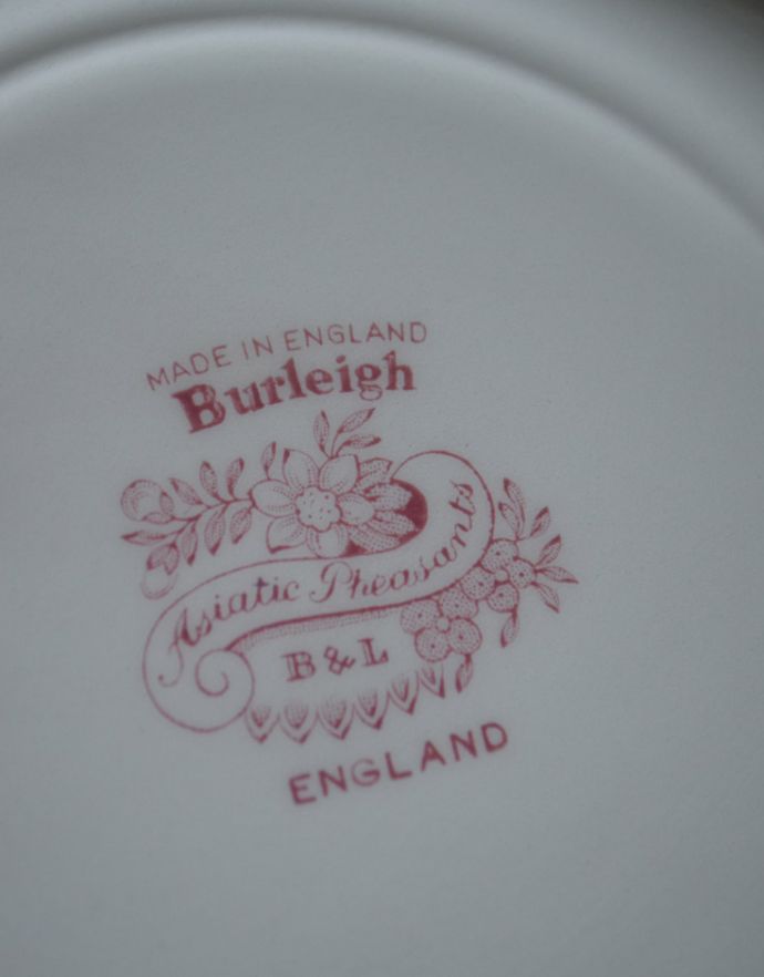 英国輸入雑貨 バーレイ社のプレート25.5cm（ピンクアジアティック