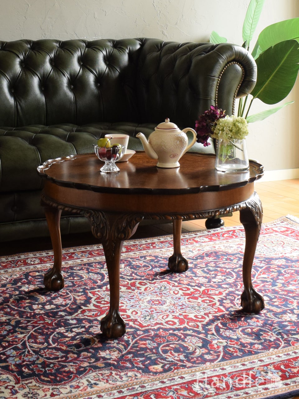 アーコールのヴィンテージ家具、ドロップリーフコーヒーテーブル（伸張