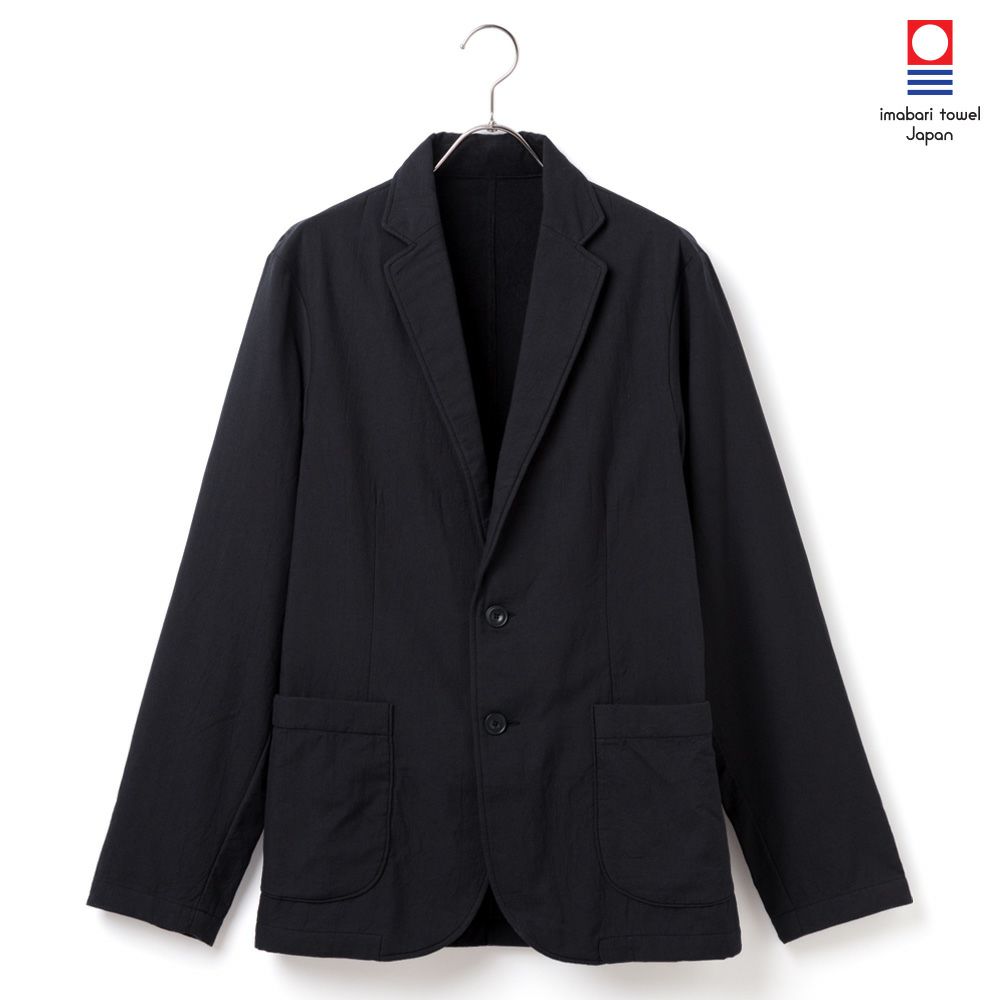 今治タオル ストレッチパイル メンズ ジャケット ブラック