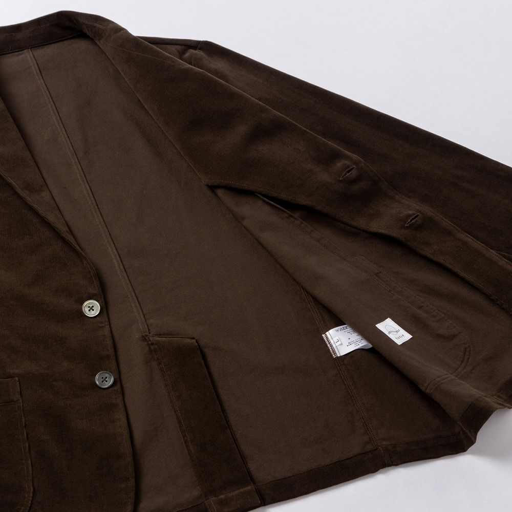 近江晒/コーデュロイ メンズ ライトジャケット ブラウン | hadae