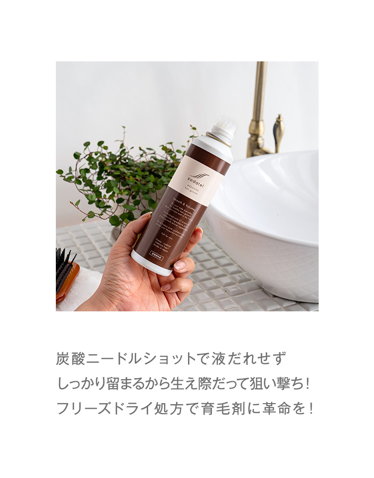 ソダテル(sodatel) 薬用炭酸ヘッドスパ育毛剤公式サイト