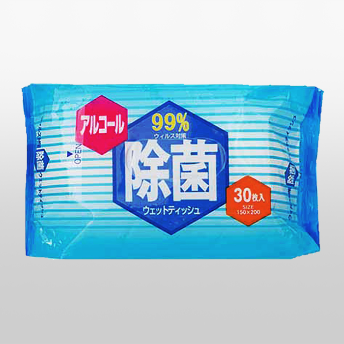 アルコール除菌ウェットティッシュ 30枚入り | HADARIKI PLUS株式会社