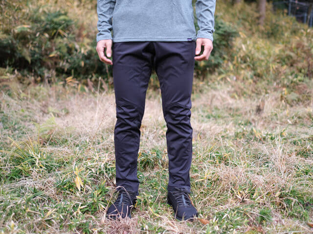 パタゴニア ウインド・シールド・パンツ】真冬ランに最適な雨風防ぐ美