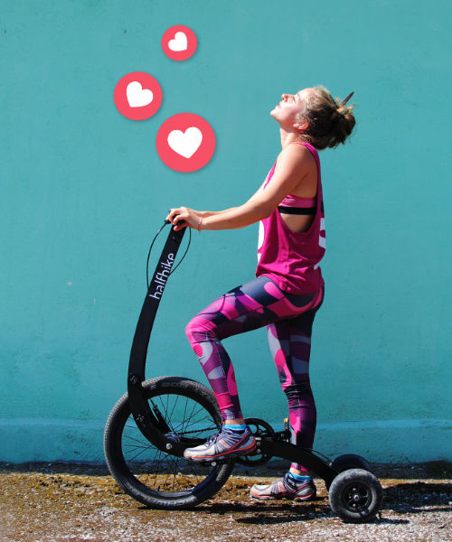 Halfbike | The compact and light stand up bike, anywhere with you!