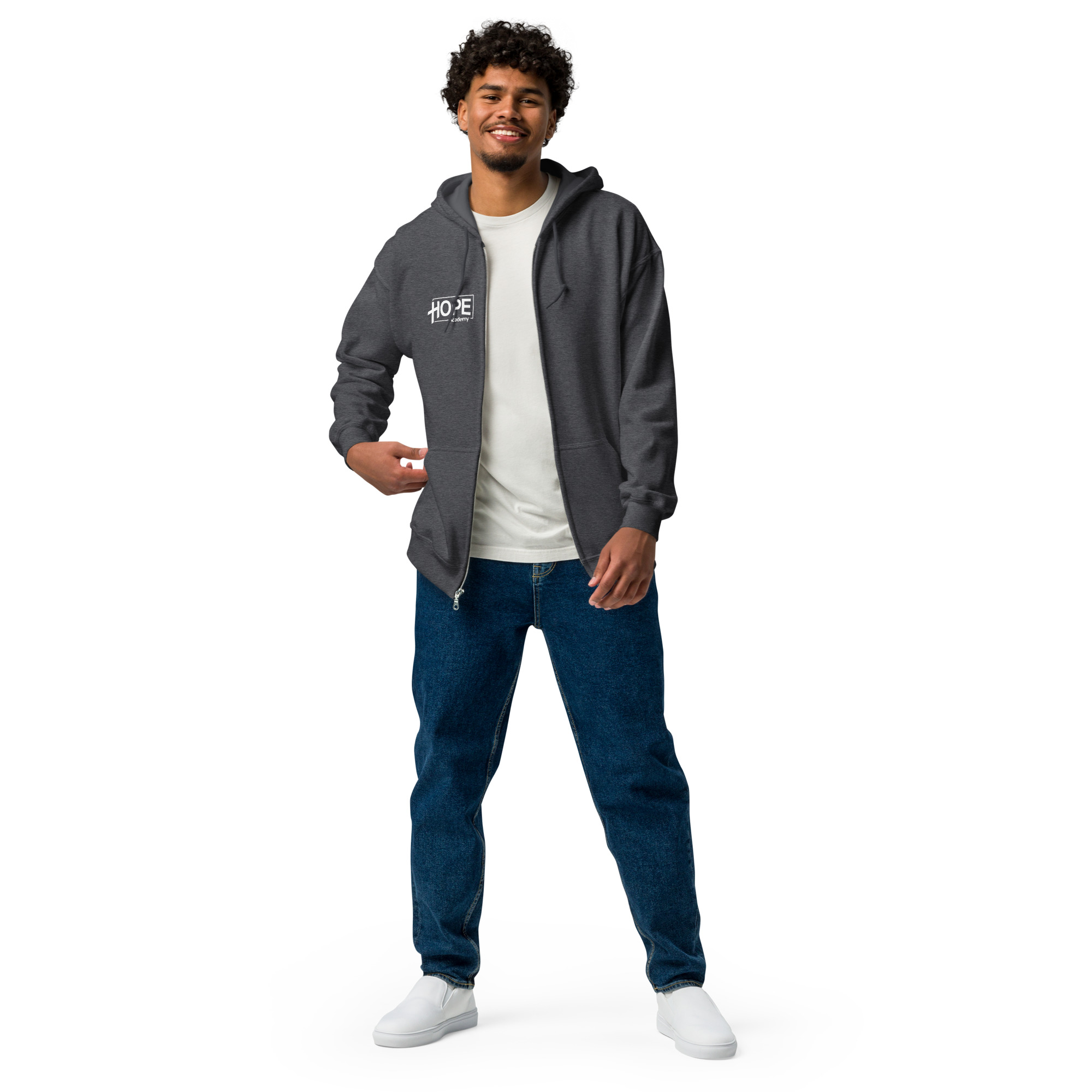 HOPE (ADULT) Unisex heavy blend zip hoodie HOPE Academy Gwinnett