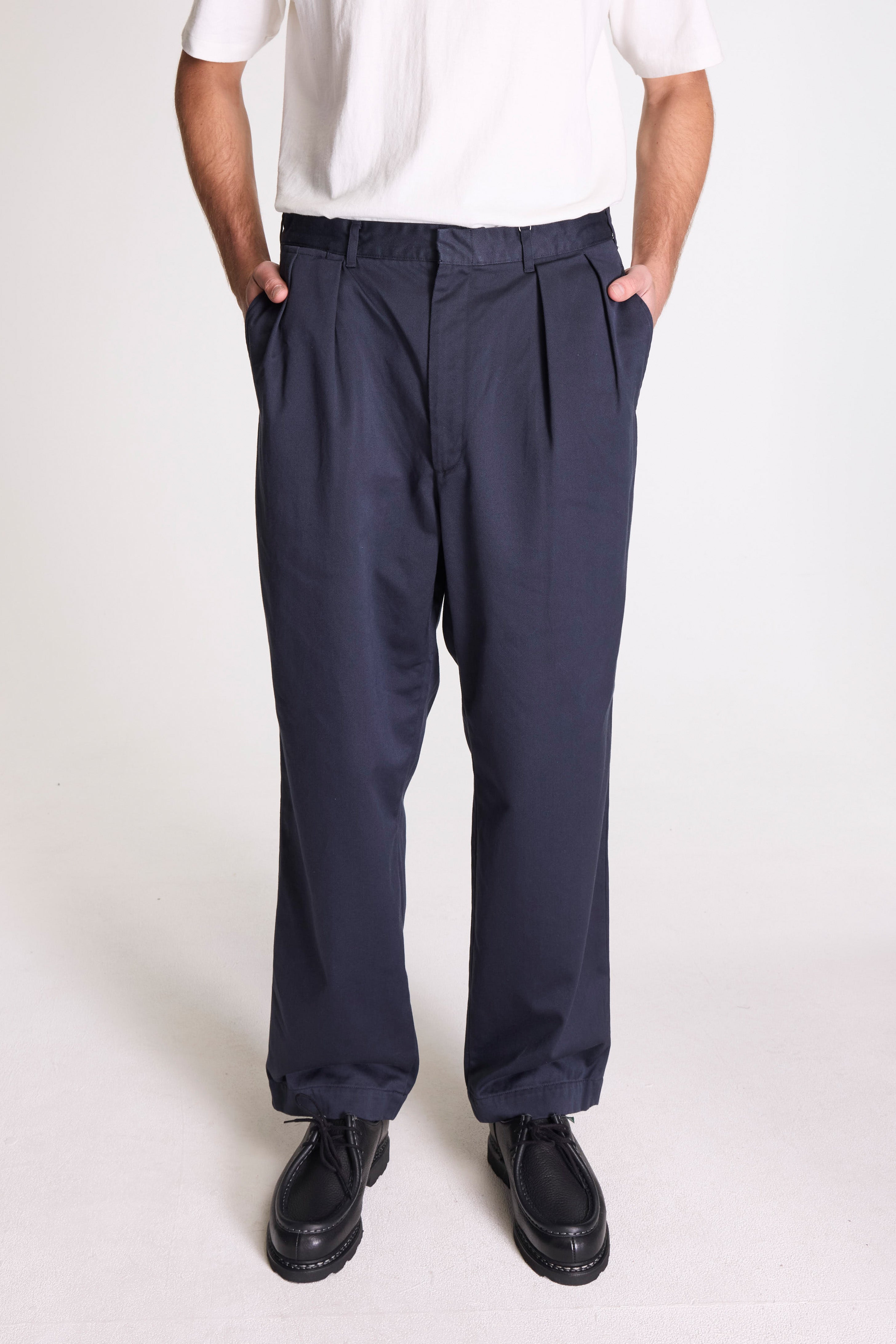 Nanamica Double Pleated Chino Pants Navy