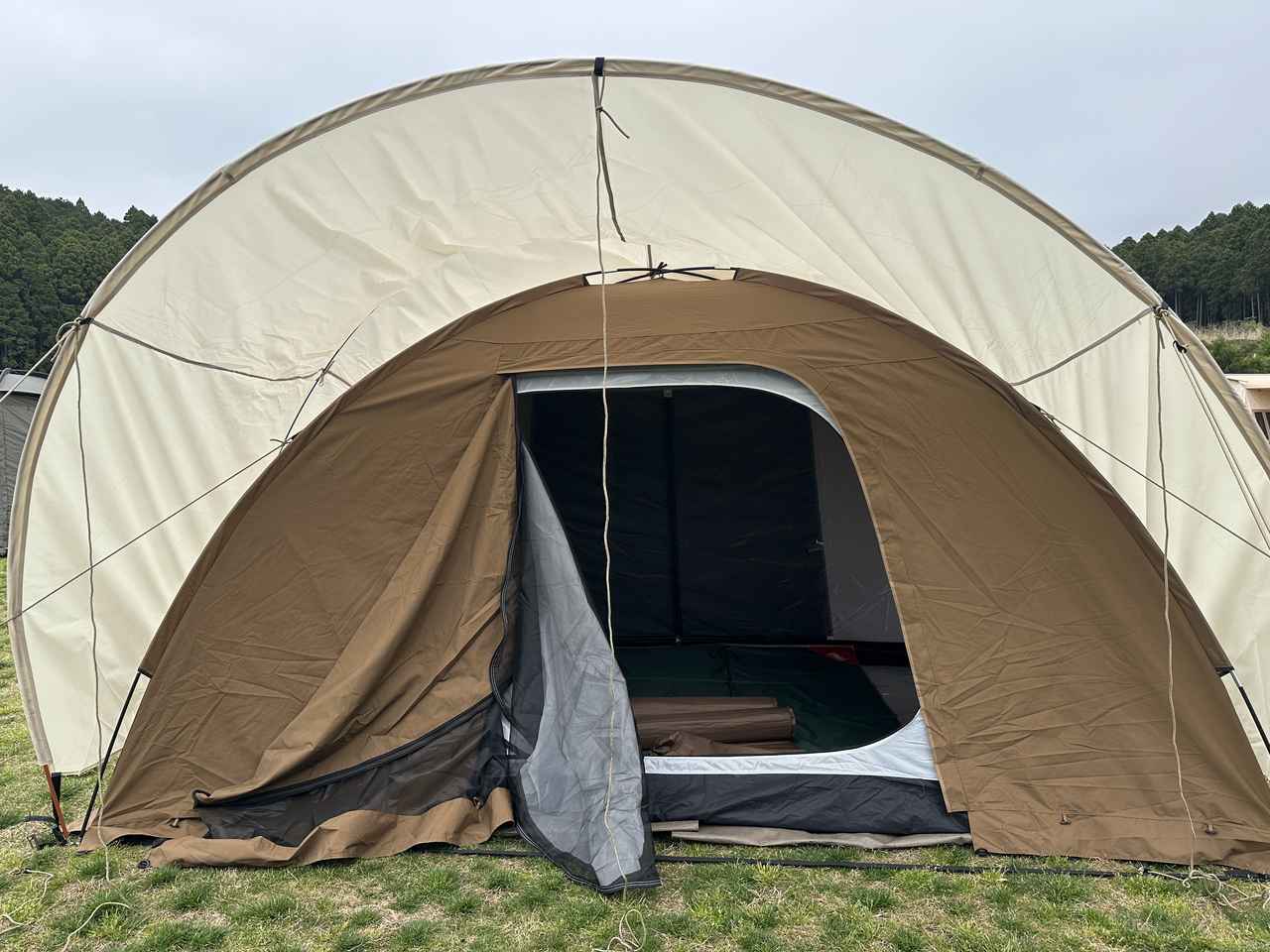 ワークマン】3WAYで使える5人用新作テント『サークルドームテンプ』要