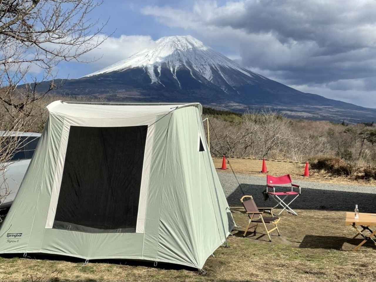 かじ】① カーカムス スプリングバーテント ホワイトトラベラー US製