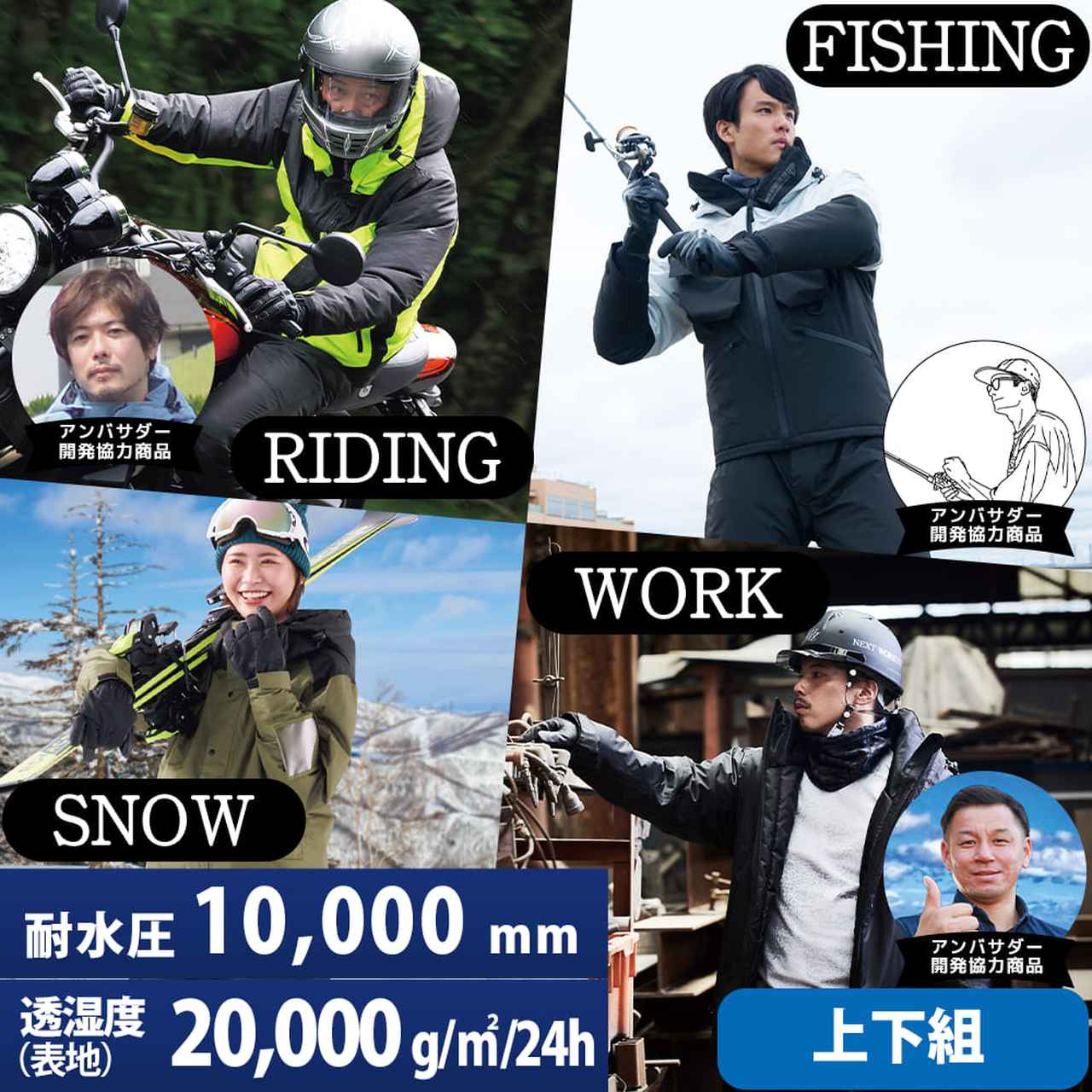 ワークマン新作『イージス 防水防寒スーツ』をレビュー！全4種の違いや