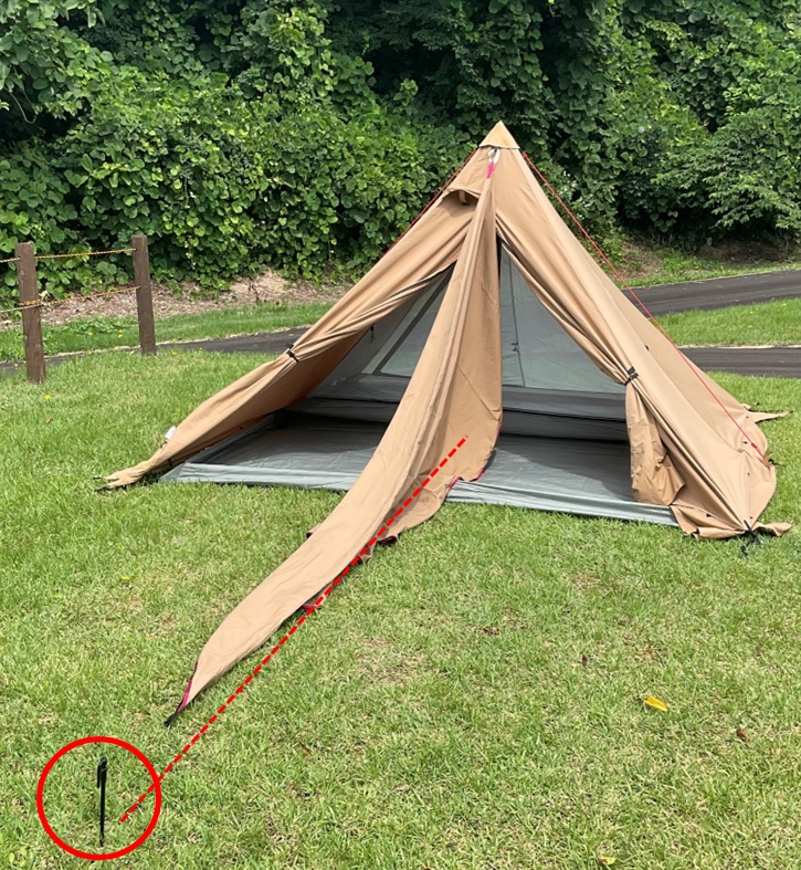 テンマクデザイン 【ムササビウイング13ft.TC “焚き火”version】と