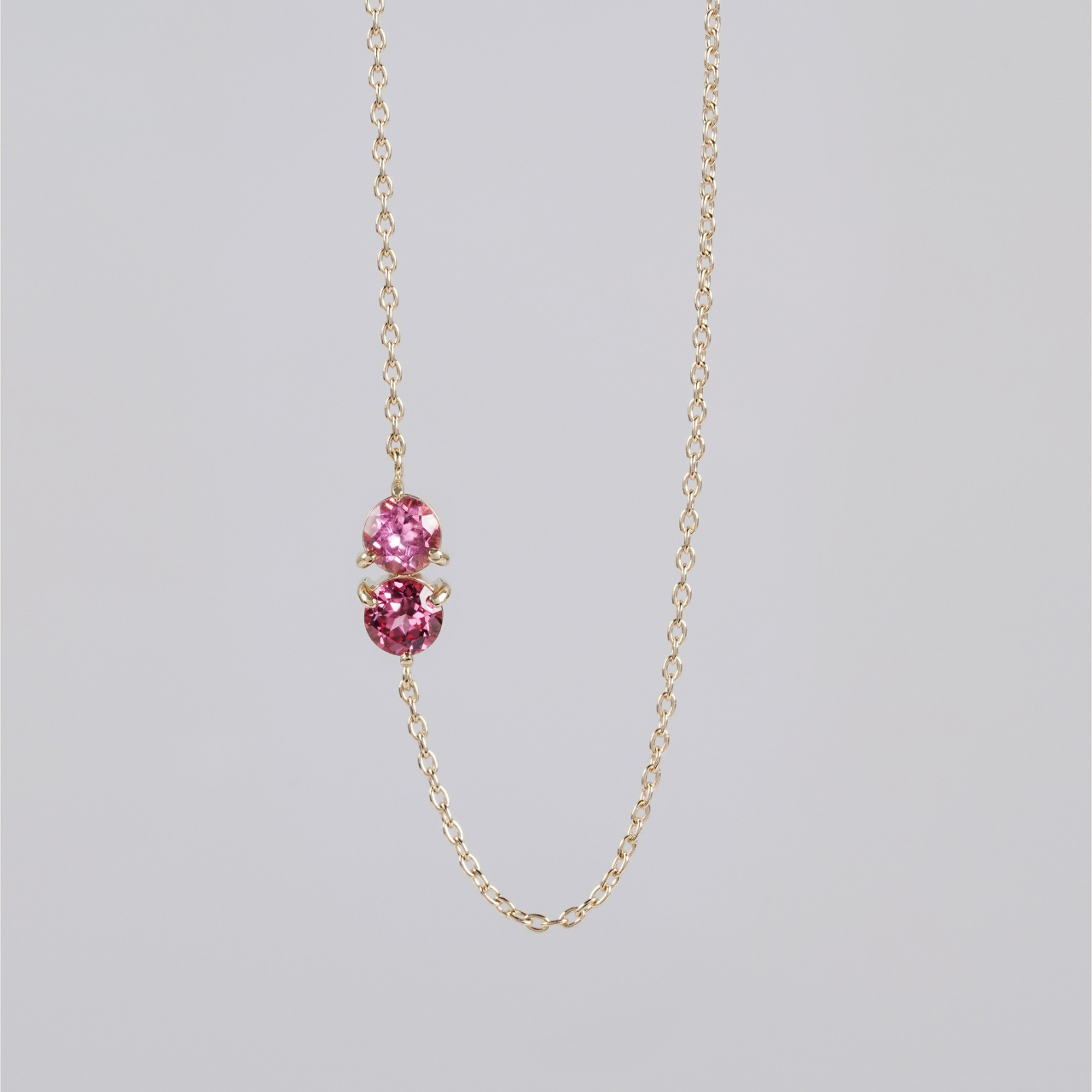 Pink spinel × Pink tourmaline bracelet 0.39 /ピンクスピネル