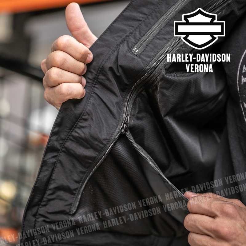 Harley-Davidson® Zephir jacket in mesh fabric with removable Gray