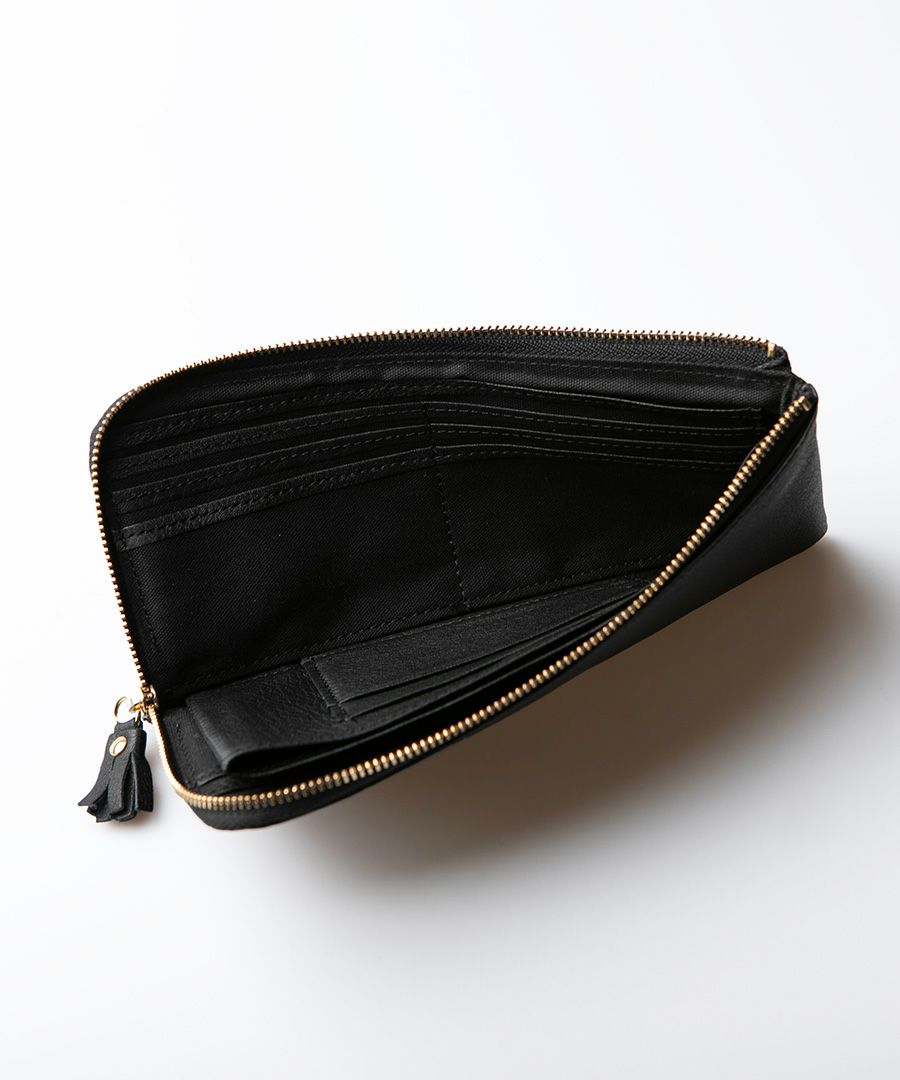 POMTATA ポンタタ ロングウォレット L字 長財布 ドットレザー | HAYNI