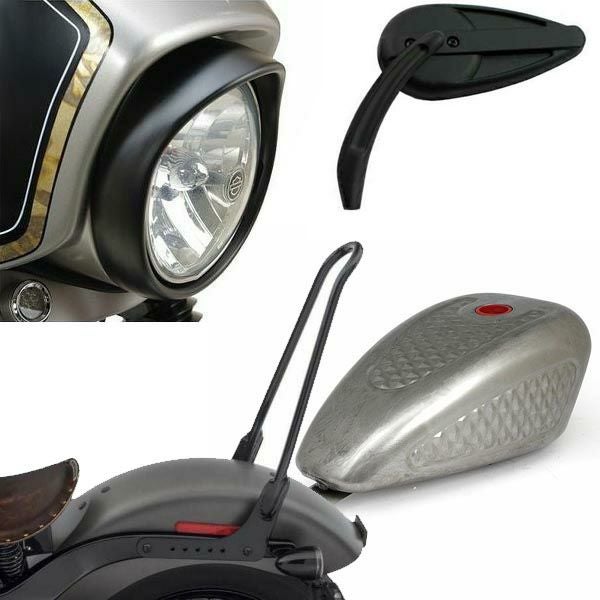 ヘッドライト ナセル KIT クローム FLソフテイル用 |ハーレーパーツ